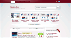 Desktop Screenshot of couponsclock.com